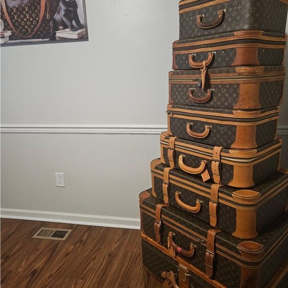 Louis Vuitton Brown Trunk Travel Set - Picture 2 of 3